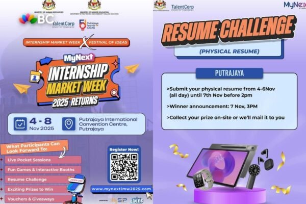 Internship Market Week 2025:Putrajaya最大实习博览会,大学生与企业零距离接触!